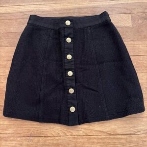 Five Plus button front ribbed heavyweight material a-line mini skirt size S 
 b2